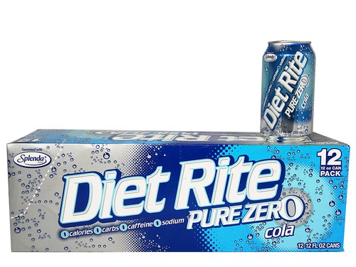 12 pack Diet Rite Cola