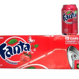 12 pack Fanta Strawberry
