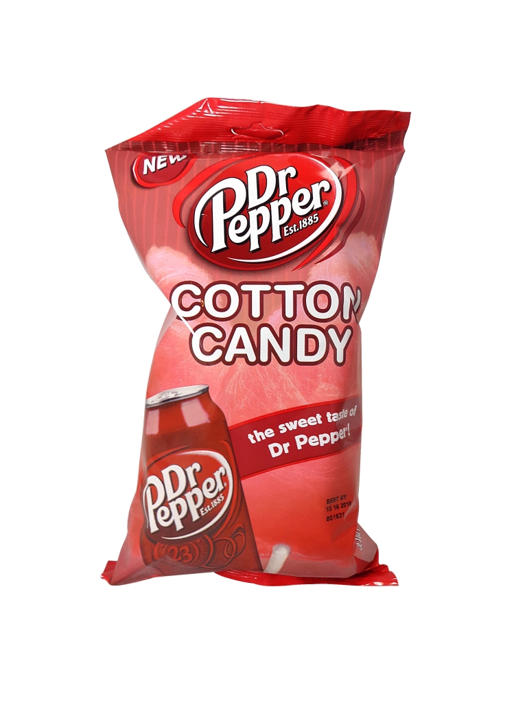 FRESH 3.1oz Bag Dr Pepper Flavored Cotton Candy - Soda Emporium