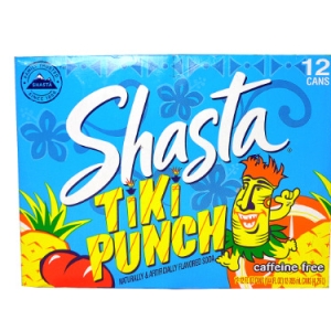 12 pack Shasta Tiki Punch