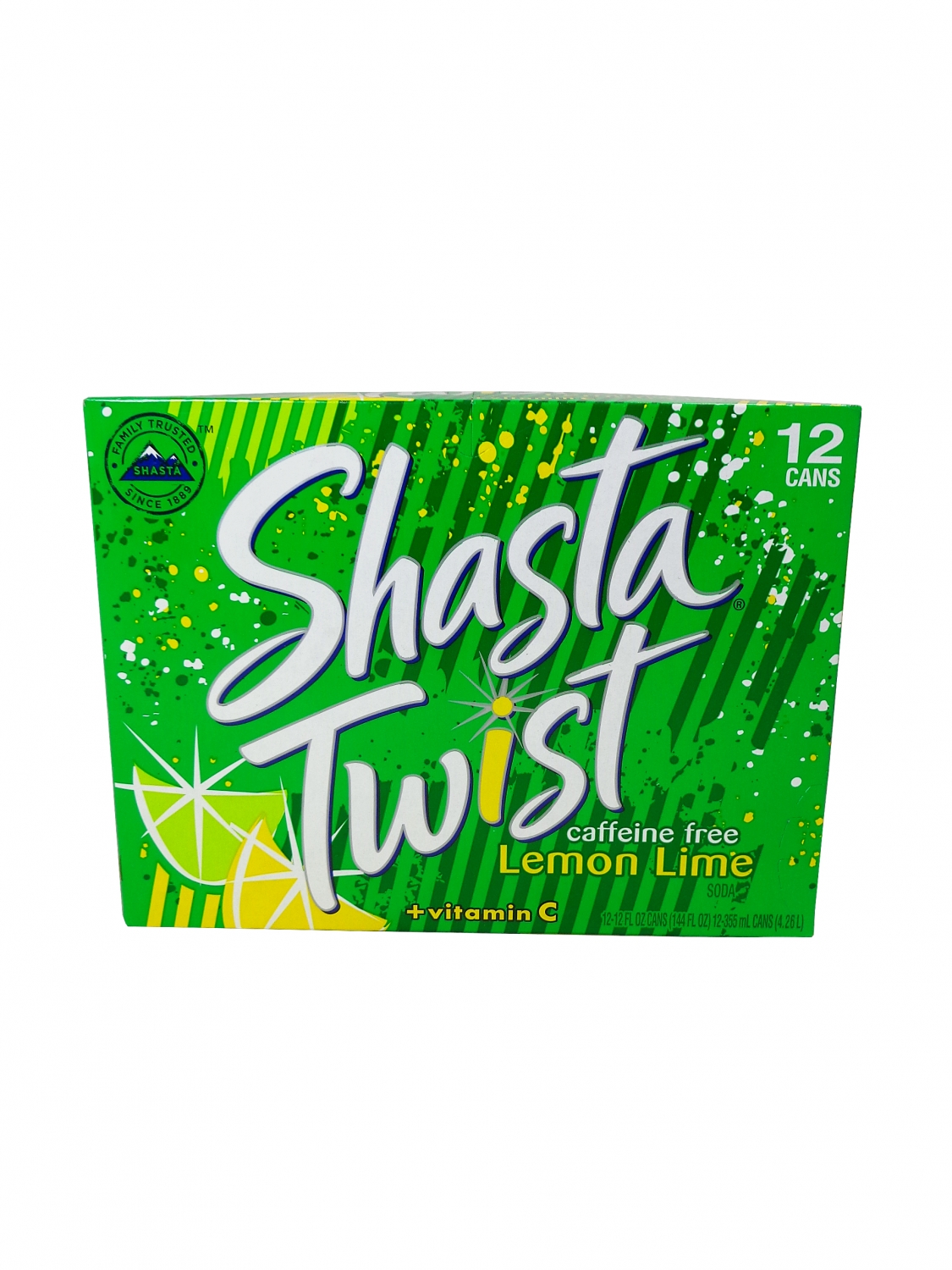 FRESH 12 Pk Shasta Twist Lemon Lime soda - Soda Emporium