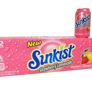 12 pack Sunkist Strawberry Lemonade
