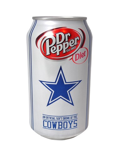 2014 Dallas Cowboys Diet Dr Pepper can