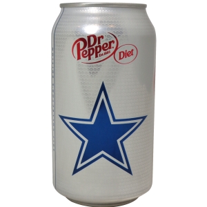 2017 Dallas Cowboys 12oz Diet Dr Pepper