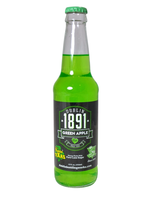 FRESH 12oz Dublin Bottling Works 1891 Green Apple soda
