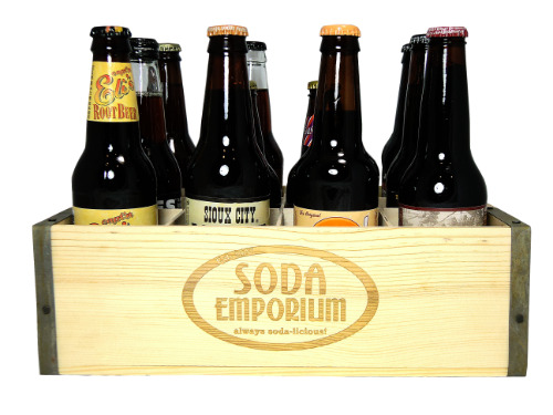 Eclectic Root Beer Variety Pack & 12 bottle wood crate