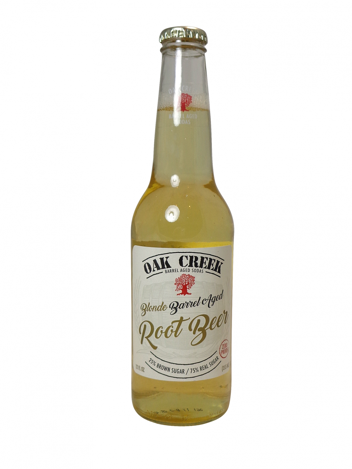 FRESH 12oz Oak Creek Barrel Aged Blonde Root Beer - Soda Emporium