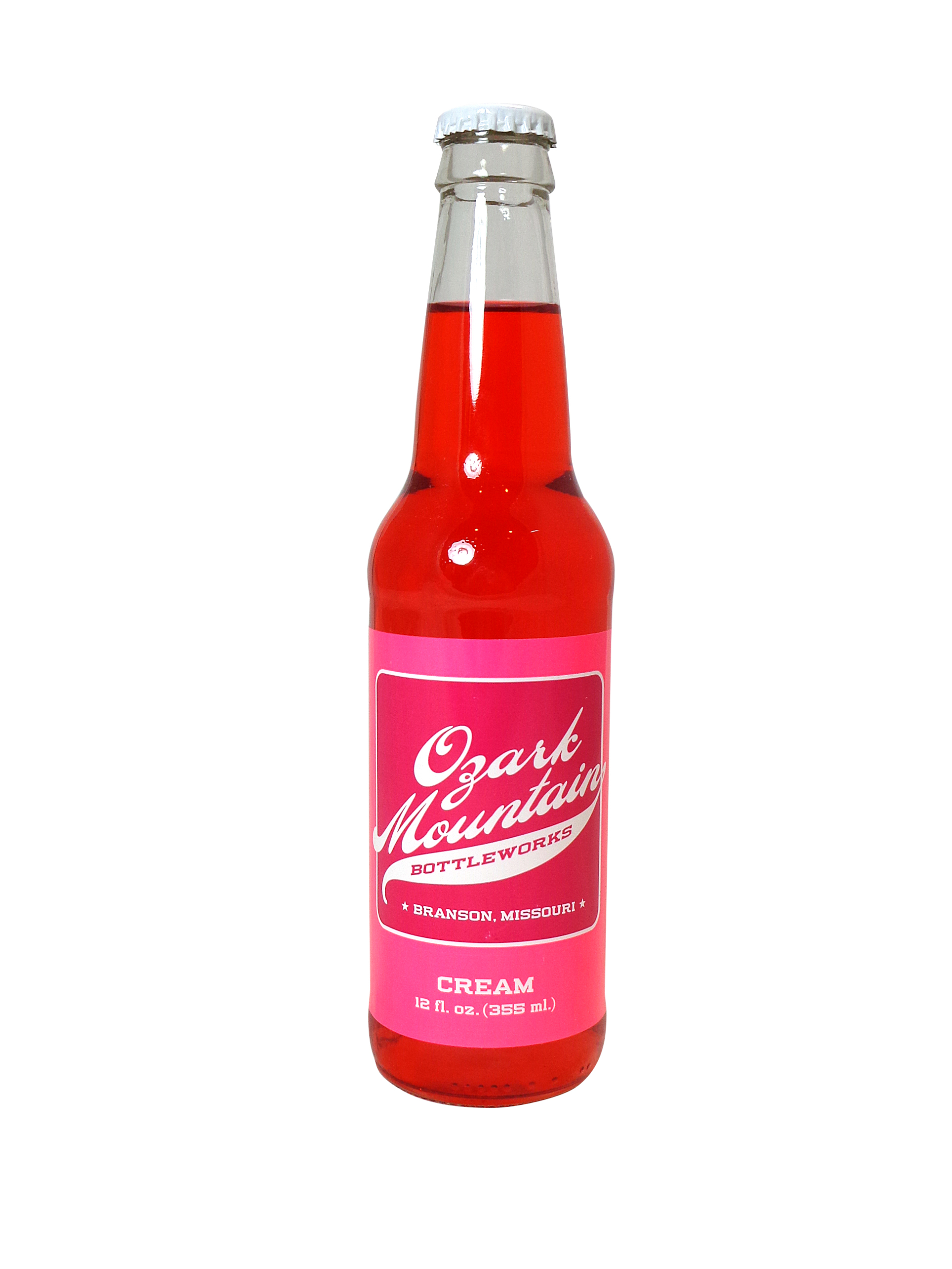 FRESH 12oz Ozark Mountain Bottleworks Cream soda - Soda Emporium