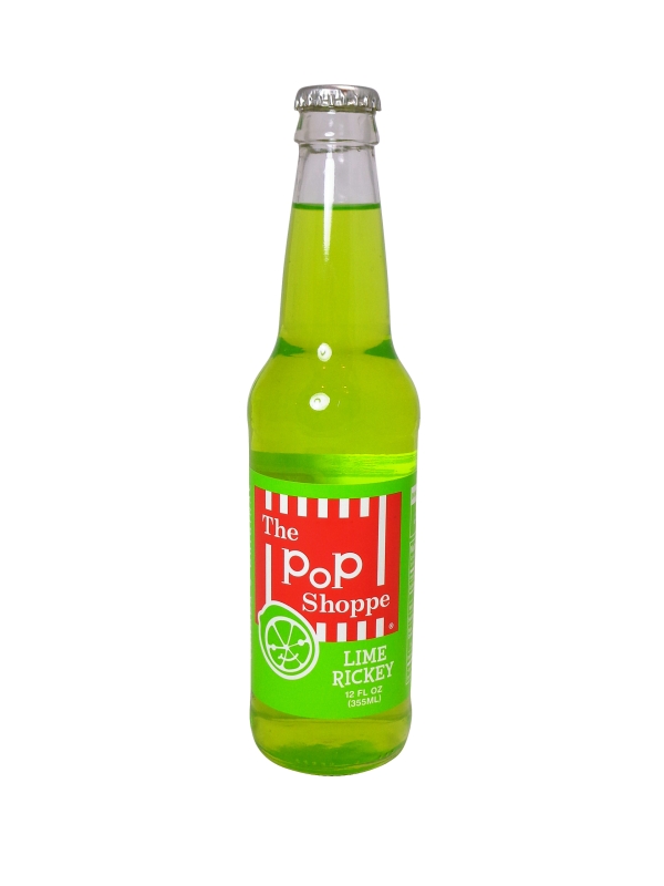 FRESH 12oz The Pop Shoppe Lime Ricky soda