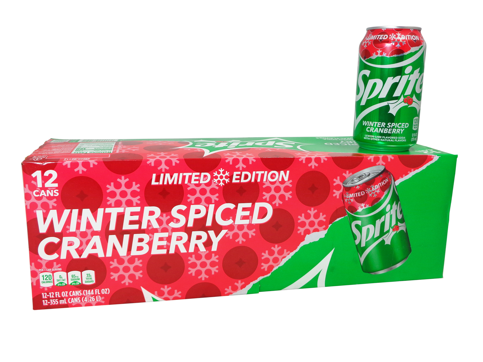 FRESH 12 Pk Sprite Spiced Cranberry Soda Emporium