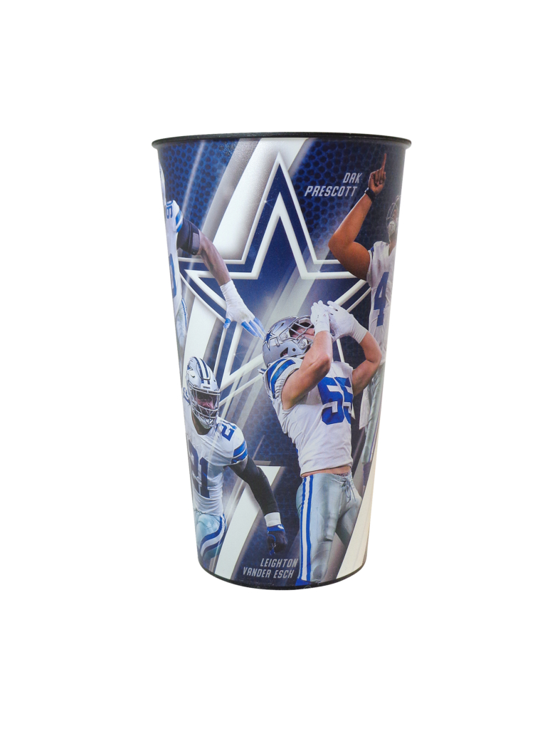 NFL Dallas Cowboys 3-D Souvenir Cup Signed Zack Martin Travis Frederick  Tyron S.