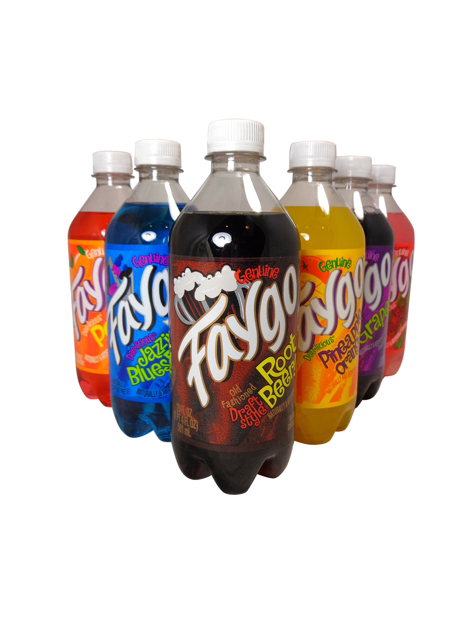 FRESH 20oz Faygo Soda Variety 6 Pack Soda Emporium