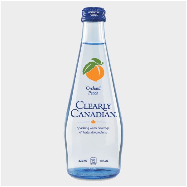 FRESH 11oz Clearly Canadian Orchard Peach Sparkling Water