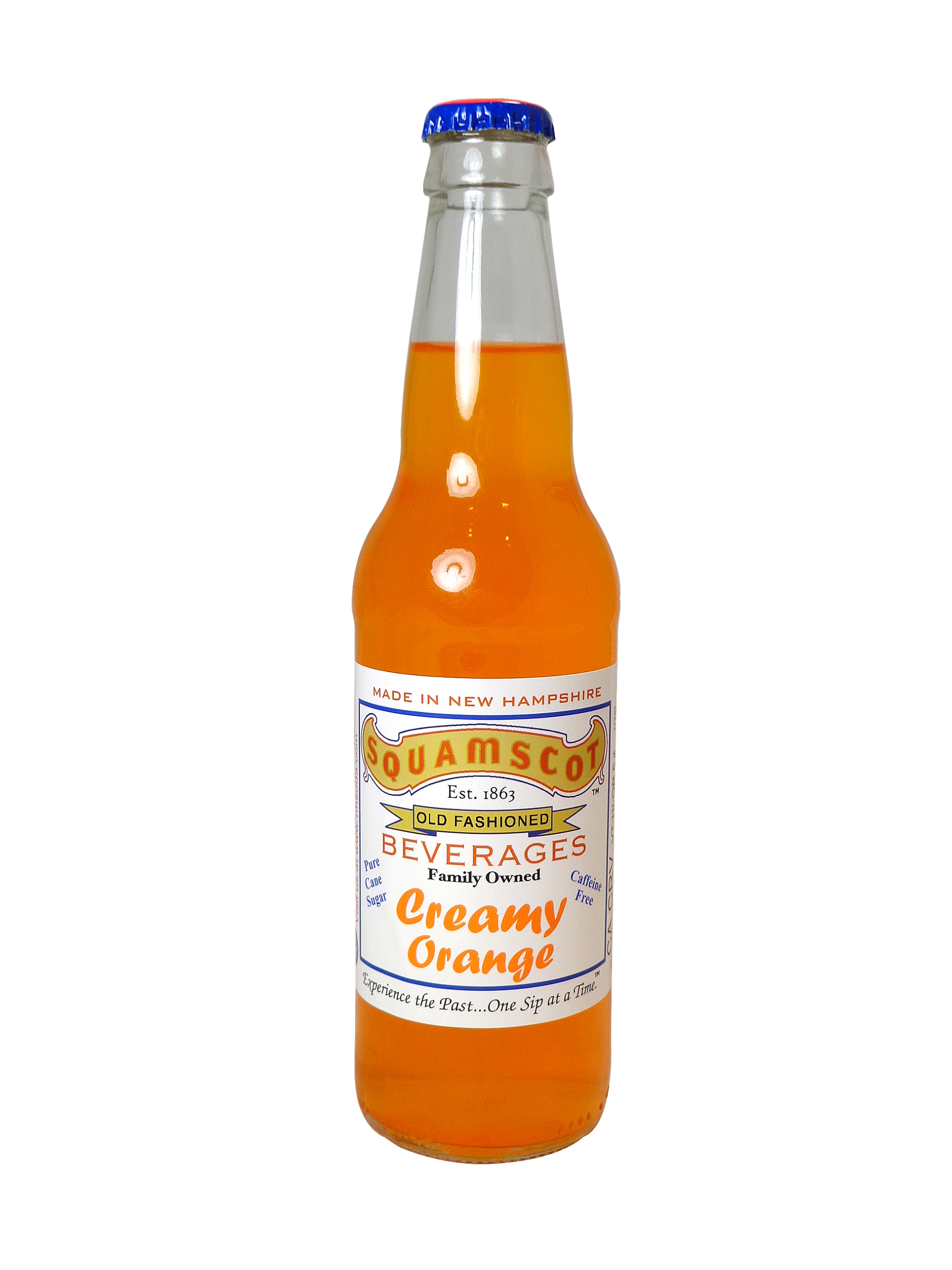 FRESH 12oz Squamscot Creamy Orange soda - Soda Emporium