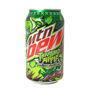 12oz can Mountain Dew Thrashed Apple