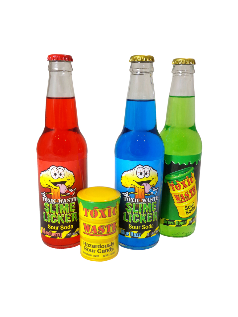 FRESH 12oz Toxic Waste Slime Licker soda Variety Pack WITH FREE GIFT!!