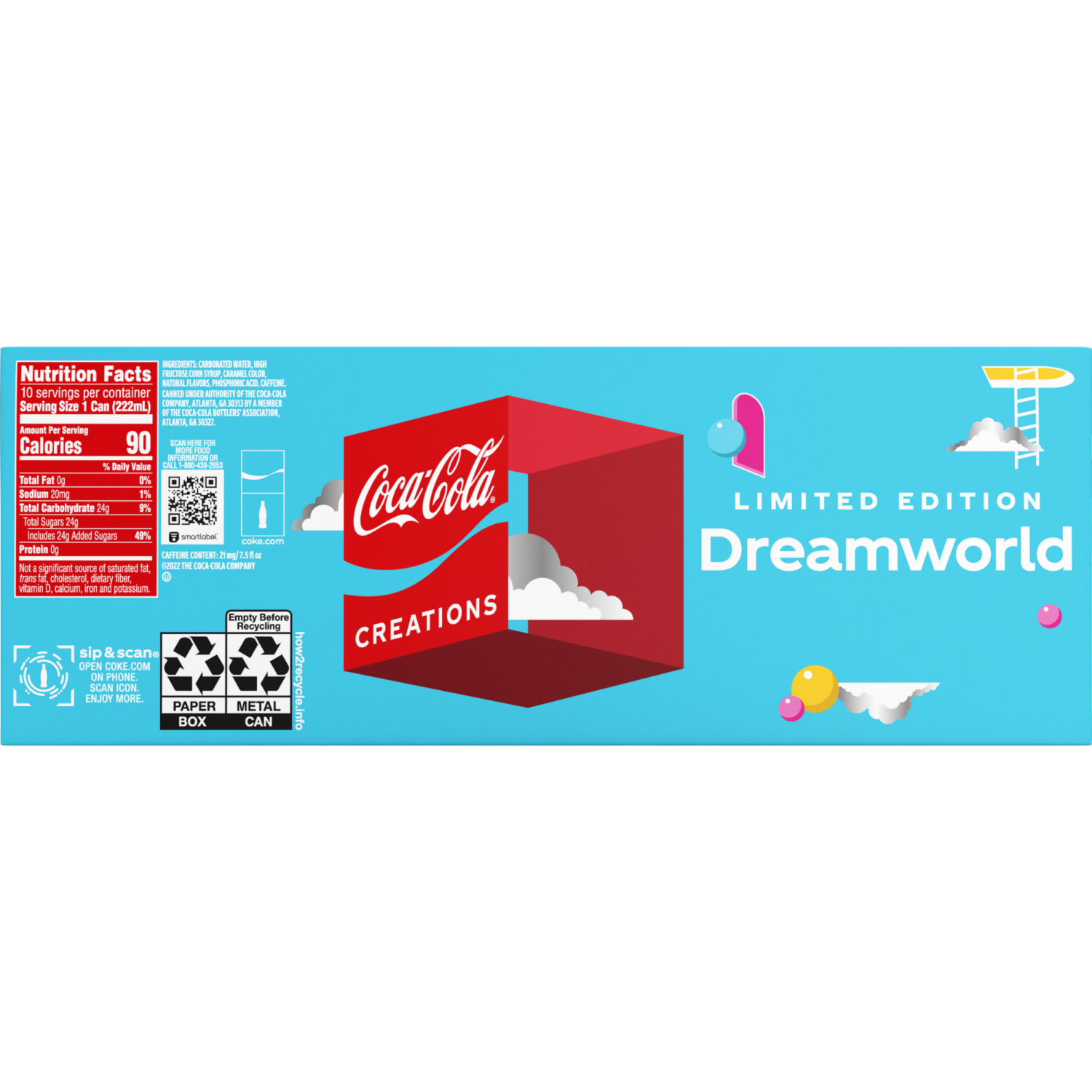 FRESH 10 Pk 7.5oz Coca Cola Coke Dreamworld - Soda Emporium