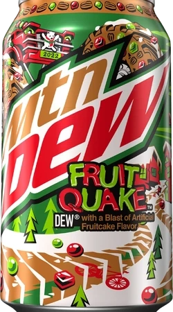12oz can Mountain dew Fruit Quake