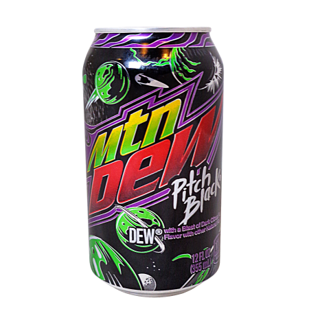 FRESH 20oz Mountain Dew Pitch Black Zero Sugar - Soda Emporium