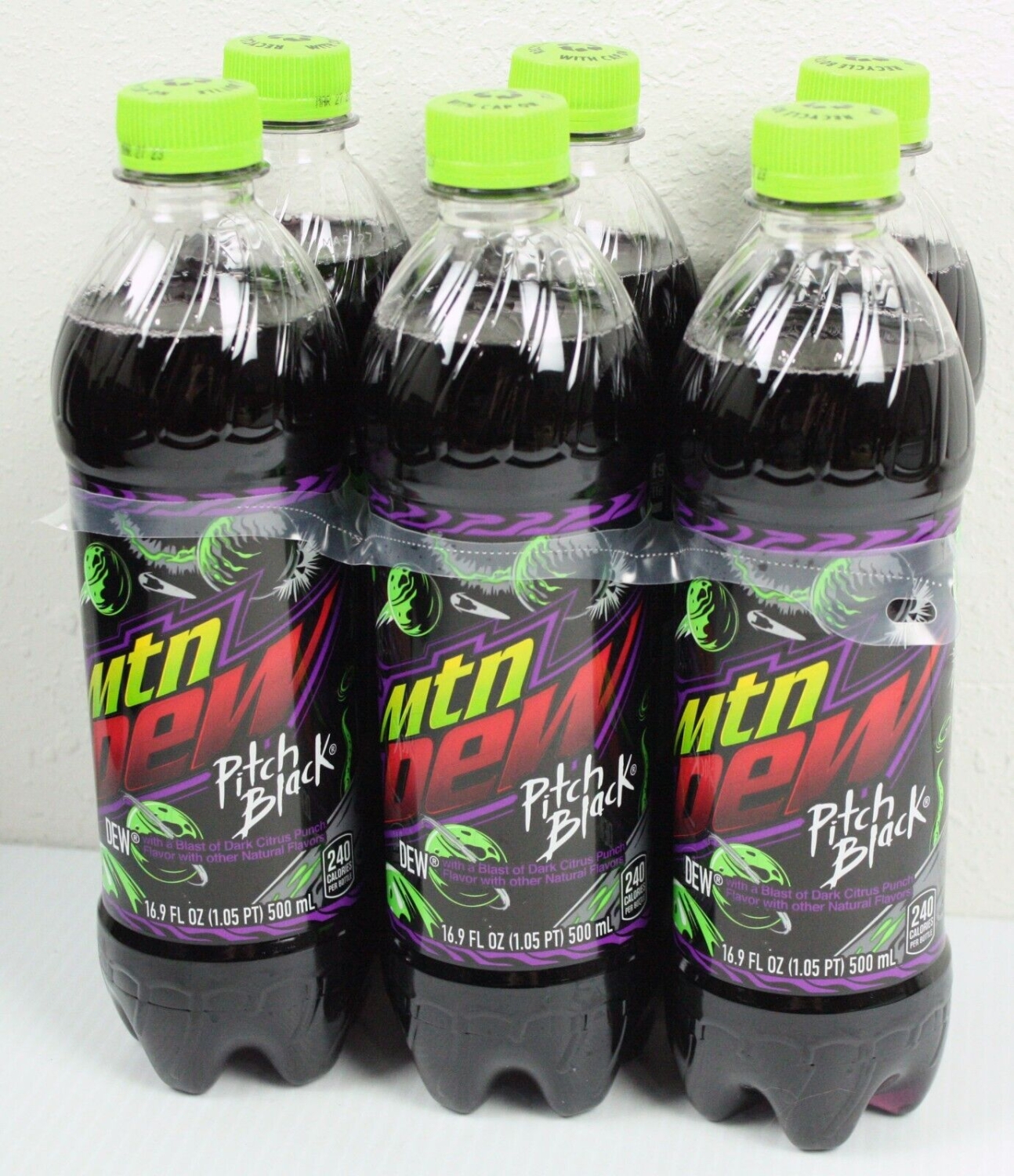 FRESH 6 Pk 16.9oz Mountain Dew Pitch Black Soda Emporium