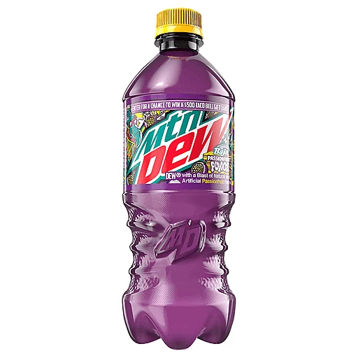 FRESH 20oz Mountain Dew Baja Passionfruit Punch   20oz Mountain Dew Passionfruit Punch.webp