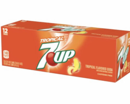 12 pack 7 Up Tropical