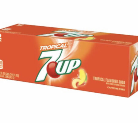 12 pack 7 Up Tropical