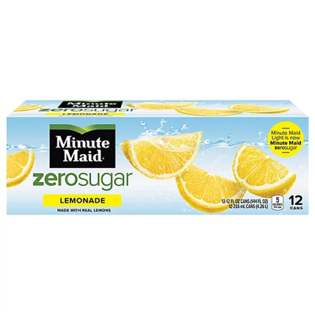 12 pack Minute Maid Zero Lemonade
