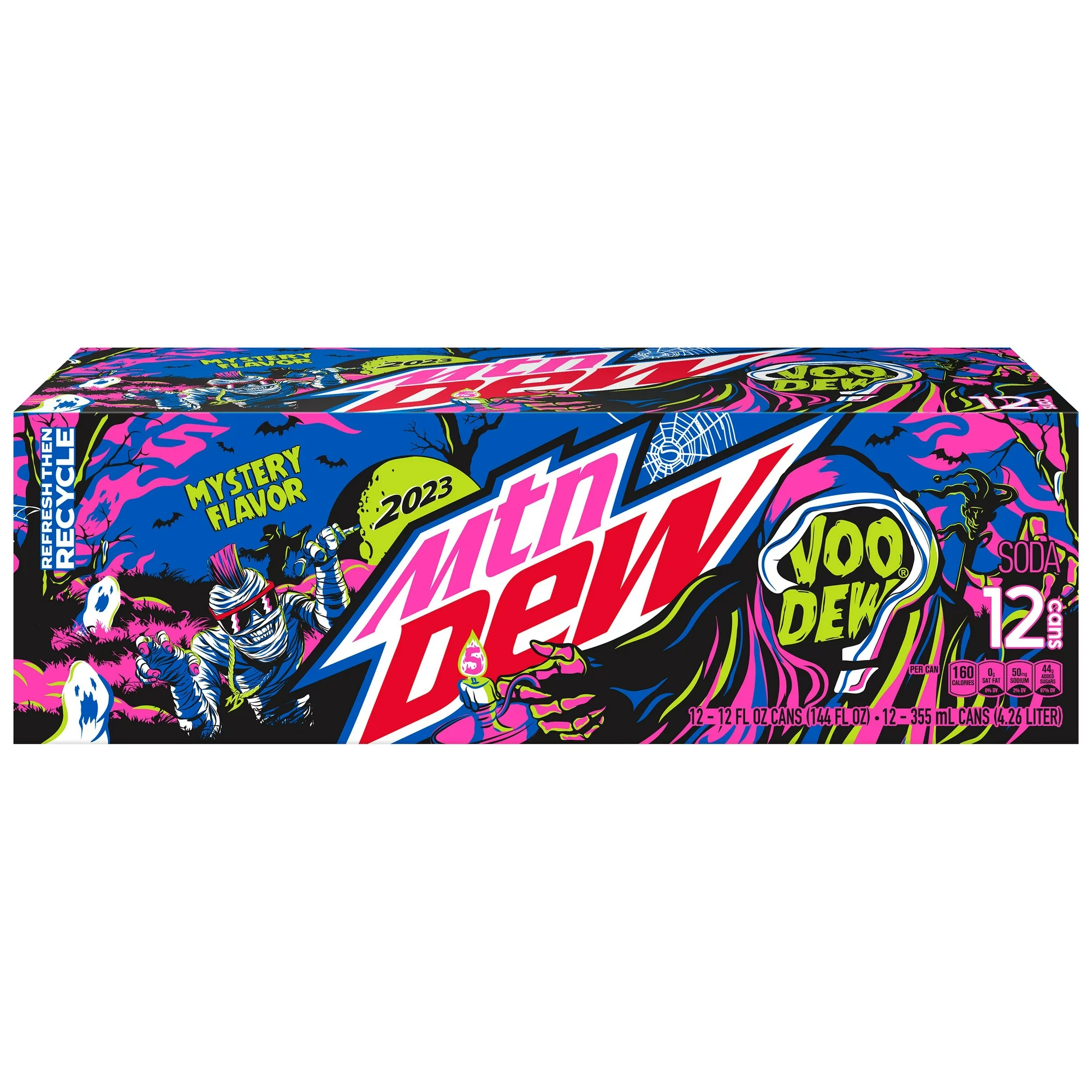 FRESH 12 Pk Mountain Dew 2023 VooDew Soda Emporium