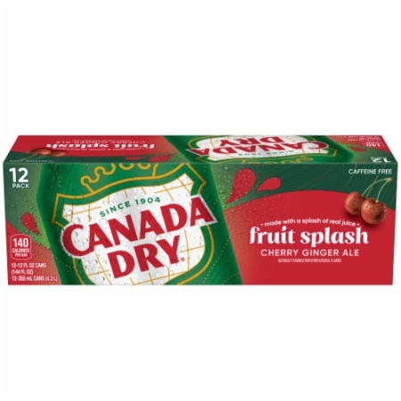 12 pack Canada Dry Fruit Splash