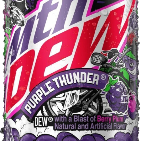 12oz can Mountain Dew Purple Thunder