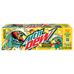 FRESH 12 Pk Mountain Dew Baja Blast Laguna Lemonade - Soda Emporium