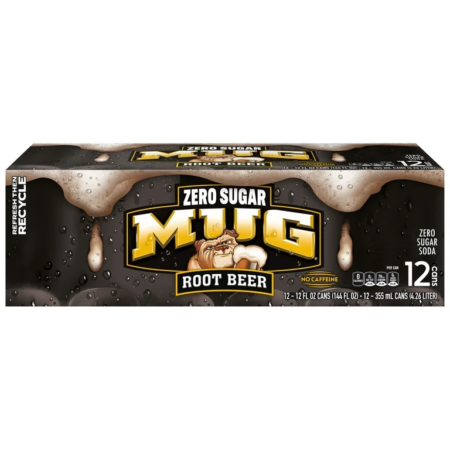 12 pack Mug Zero Root Beer
