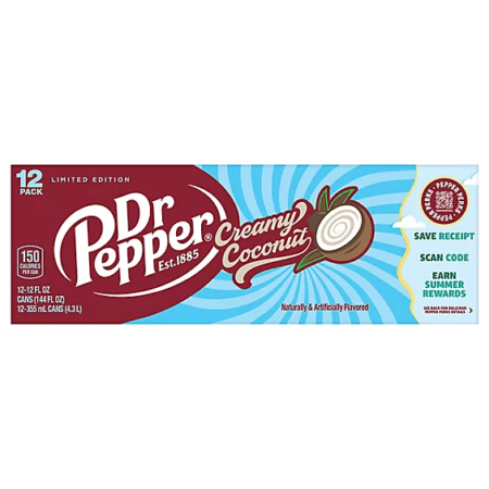 12 pack Dr Pepper Coconut