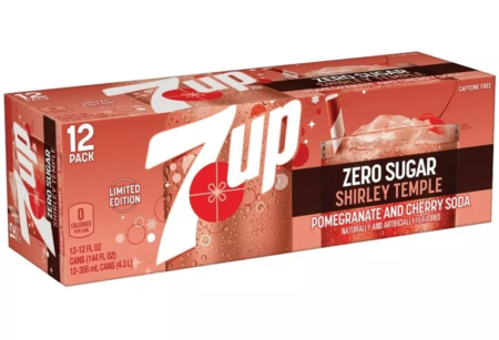 12 pack 7 Up Shirley Temple Zero