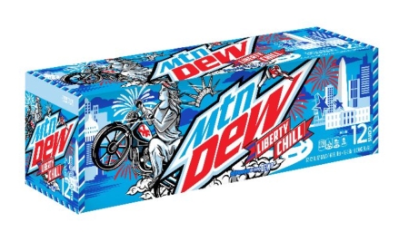 12 pack Mountain Dew Liberty Chill