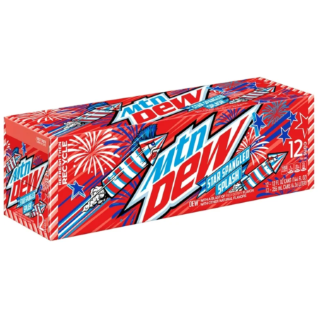 12 pack Mountain Dew Star Spangled Splash