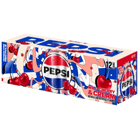 12 pack pepsi cherry and cream