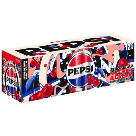 12 pack Pepsi Cherry and Cream Zero