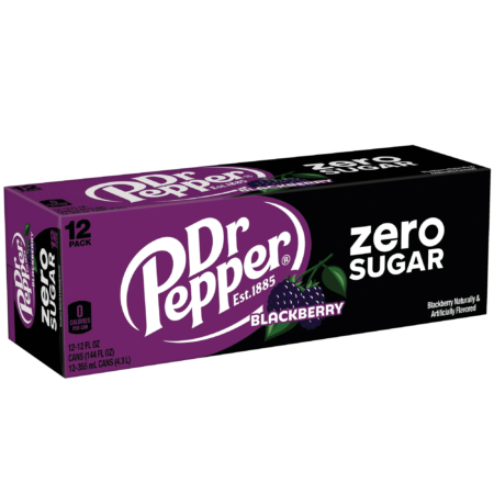 12 pack Dr Pepper Blackberry Zero