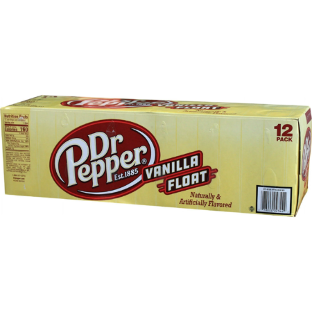 12 pack Dr Pepper Vanilla Float