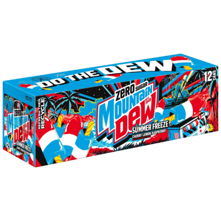 12 pack Mountain Dew Summer Freeze Zero
