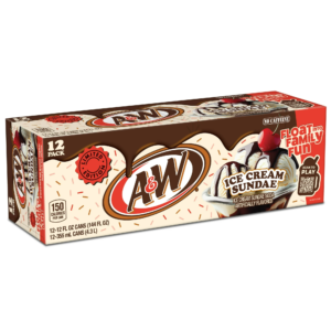 12 pack A&W Ice Cream Sundae soda