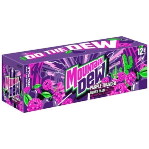 12 pack Mountain Dew Purple Thunder
