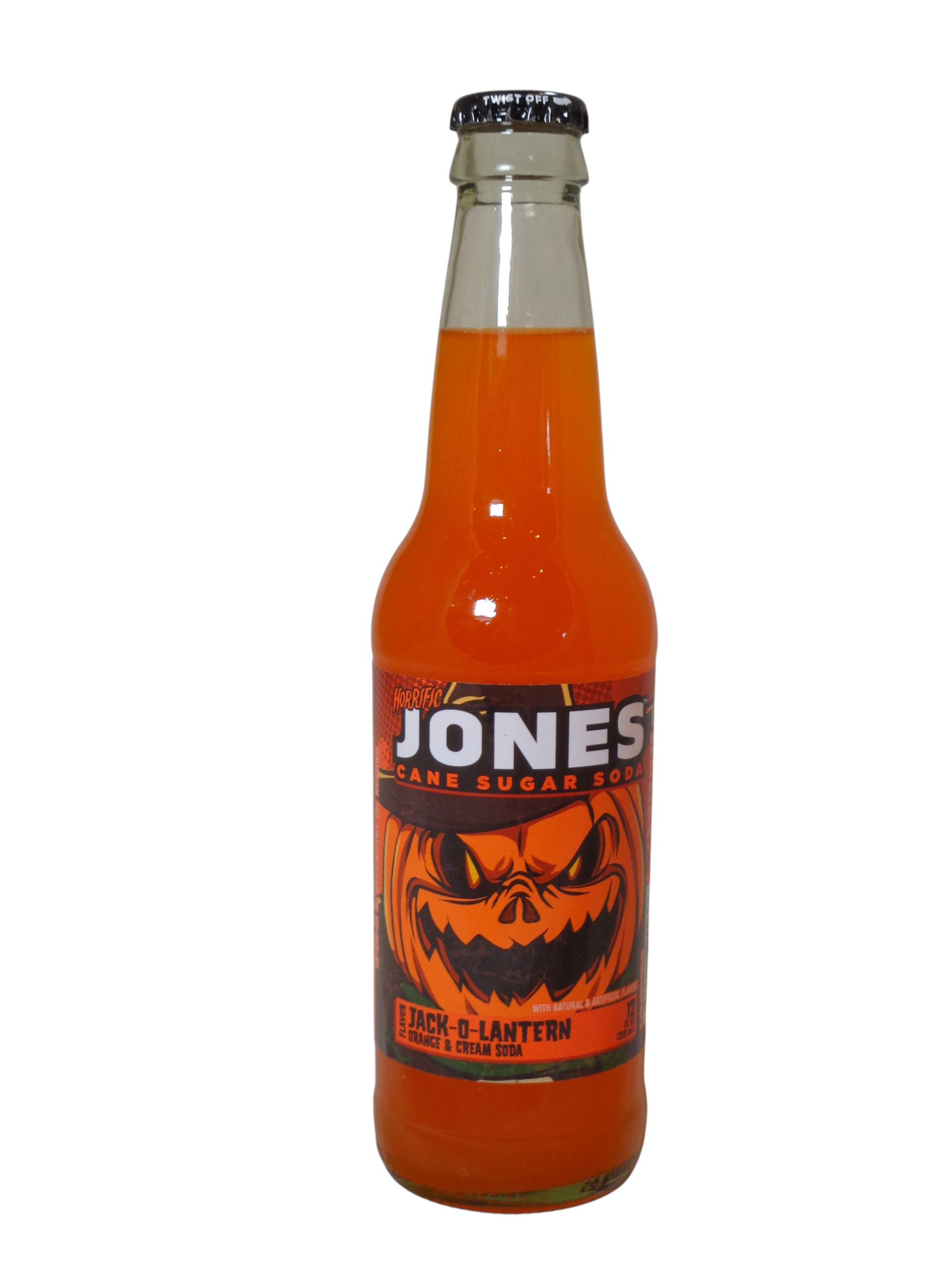 FRESH 12oz Jones Jack-O-Lantern Halloween soda-LIMITED EDITION