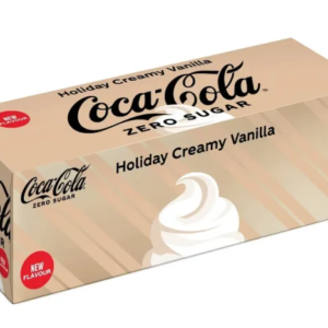 12 pack Coke Holiday Creamy Vanilla Zero