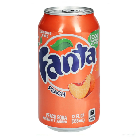 12oz can Fanta Peach