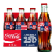6 pack 8oz glass Coke America 250
