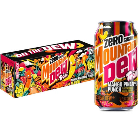 Mountain Dew Zero Trolli Mango Pineapple Punch