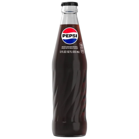 Mexican Pepsi 12oz Swirl Bottle
